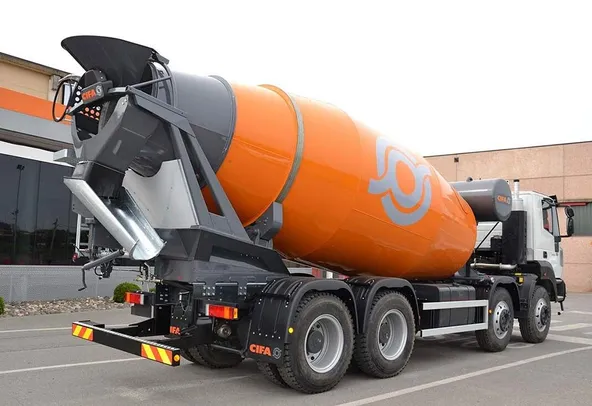 Concrete Mixer Truck 12m³ Drum Rear Right View
