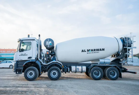 Concrete Mixer Truck Left Side Image