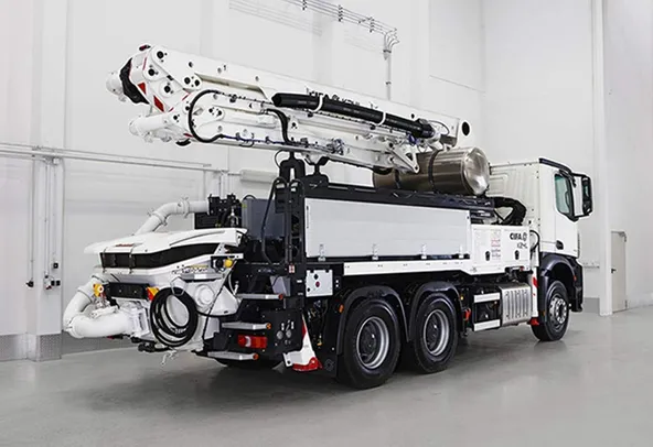CIFA K24L concrete pump rear right side view