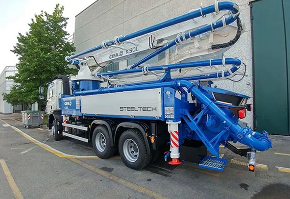 Cifa K30L Concrete Pump Truck rear left view