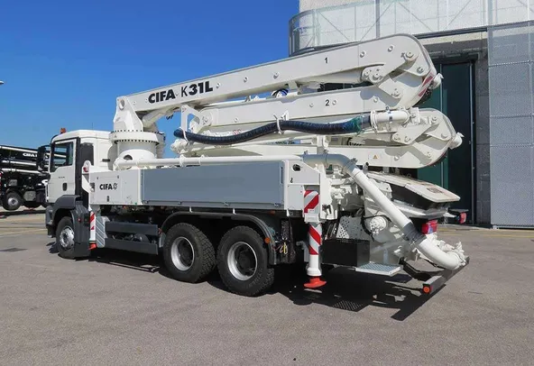 Cifa K31L Concrete Pump Truck rear left view