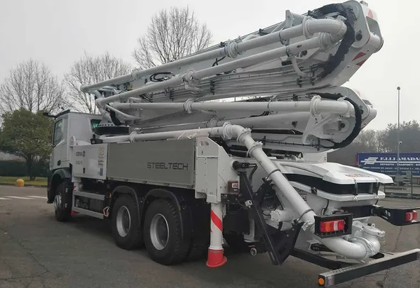 Cifa K36L-5 Concrete Pump rear left view