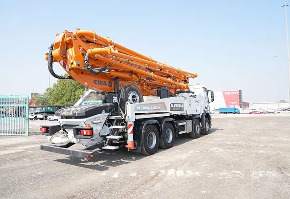 Cifa K42L Concrete Pump Truck Rear Right View