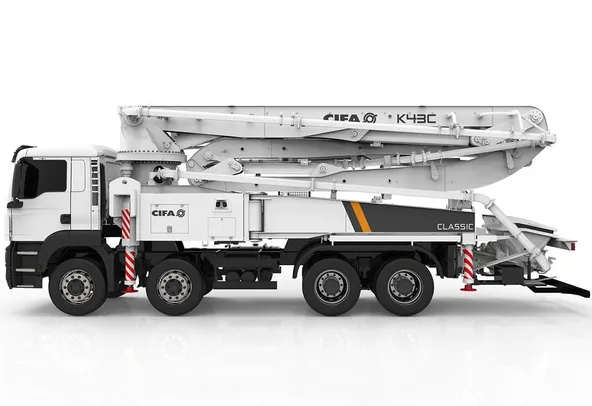 Cifa K43C Concrete Pump Truck Left Side View