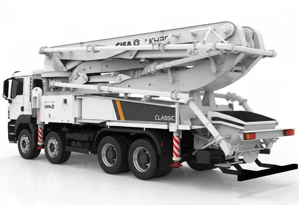 Cifa K43C Concrete Pump Truck Rear Left View