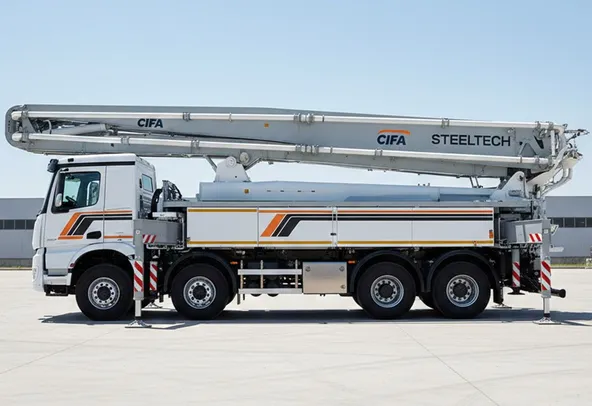 Cifa K50C Concrete Pump Truck Left Side View