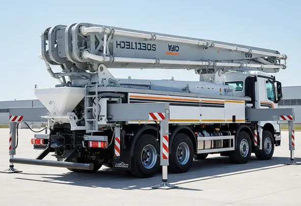 Cifa K50C Concrete Pump Truck Rear Right View