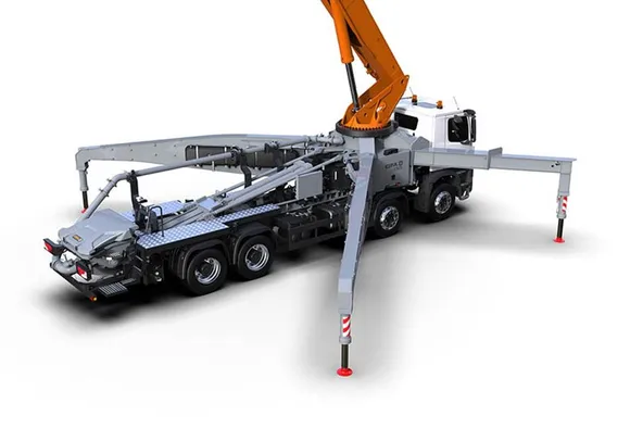 Cifa K50L Concrete Pump Truck rear right with stablizers