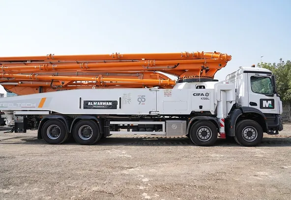 Cifa K56L Concrete Pump Truck Right Side View