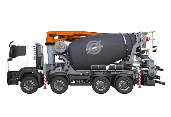 Cifa MK24L truck mixer pump left side view