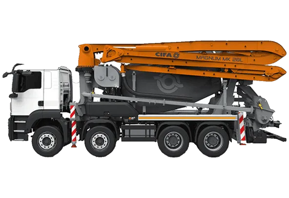 Cifa MK28L truck mixer pump white background image