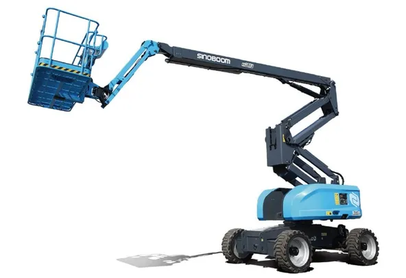 Diesel articulated_boom_lift_for_rent_front_left_view