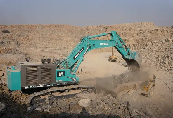 Rent Large 85-Ton Track Excavator | Al Marwan