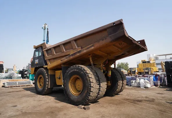 2018 Cat 773E Rigid Dump Truck- Rear left side view-Al Marwan