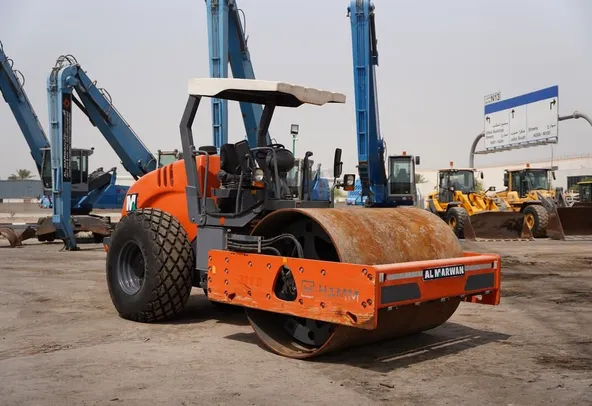 Hamm 311D Soil Drum Compactor 2020-front-left | Al Marwan