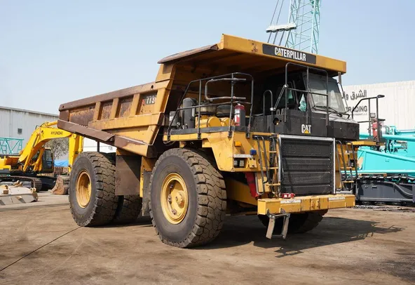 2018 Cat 773E Rigid Dump Truck- front right side view-Al Marwan