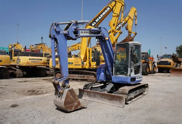 2001 Komatsu PC78UU-6 Mini Excavator Front Left View
