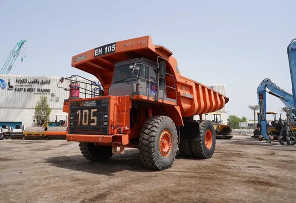 2011 Hitachi EH1100-3 Rigid Dump Truck front left view - Al Marwan Heavy Machinery