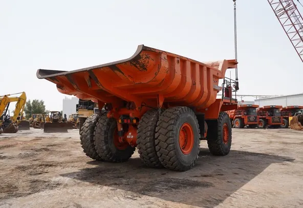 2011 Hitachi EH1100-3 Rigid Dump Truck rear right view - Al Marwan Heavy Machinery
