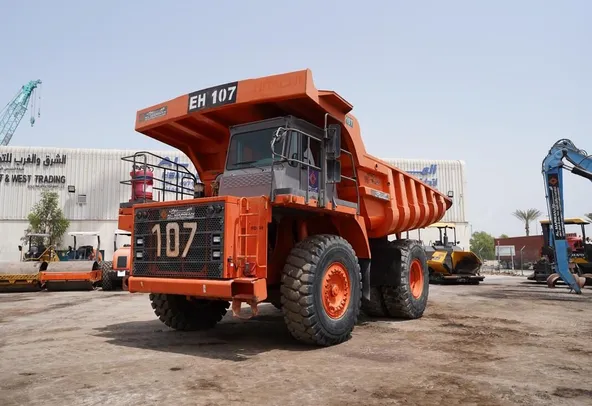 Rigid Dump Truck 2011 Hitachi EH1100-3 - front left view - Al Marwan Heavy Machinery