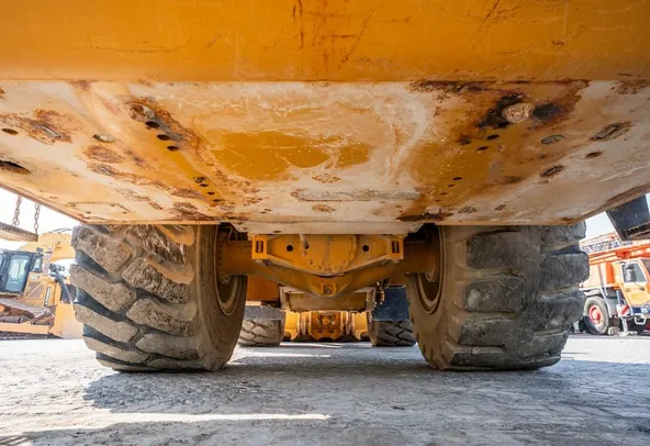 2020 Caterpillar 988K Wheel Loader Under carriage View