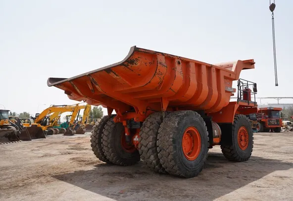 Rigid Dump Truck 2011 Hitachi EH1100-3 - rear right view - Al Marwan Heavy Machinery
