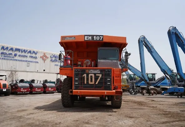 Rigid Dump Truck 2011 Hitachi EH1100-3 - front view - Al Marwan Heavy Machinery