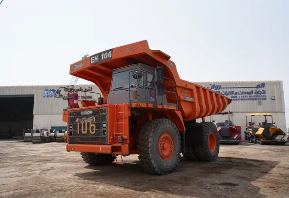 2011 Hitachi EH1100-3 Rigid Dump Truck front left view - Al Marwan Heavy Machinery