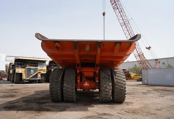 2011 Hitachi EH1100-3 Rigid Dump Truck rear view - Al Marwan Heavy Machinery