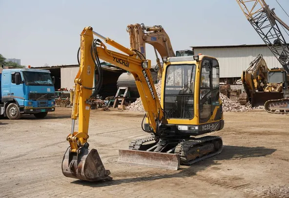 2017 Yuchai YC35-8 Mini Excavator- Front left view- Al Marwan