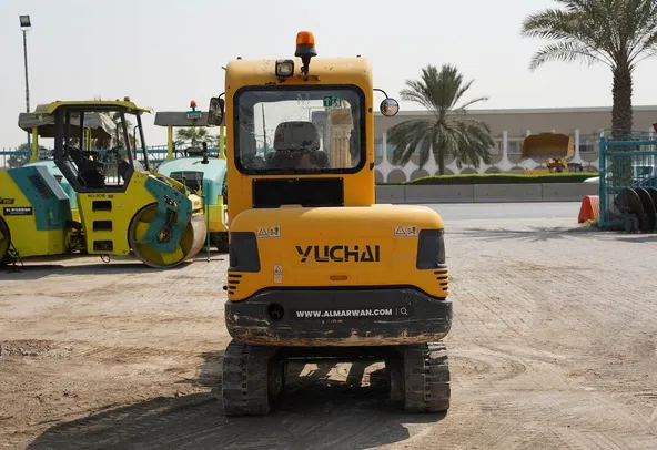 2017 Yuchai YC35-8 Mini Excavator- Rear view- Al Marwan