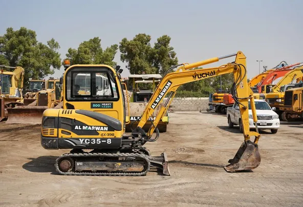 2017 Yuchai YC35-8 Mini Excavator- right side view- Al Marwan