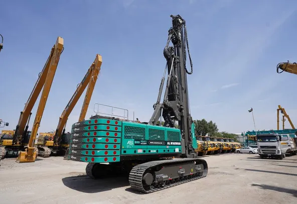 Piling Rig SR35-F with ABI Mobilram TM22-rear-right-view