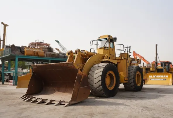 1988 Cat 992C Large Wheel Loader front left view