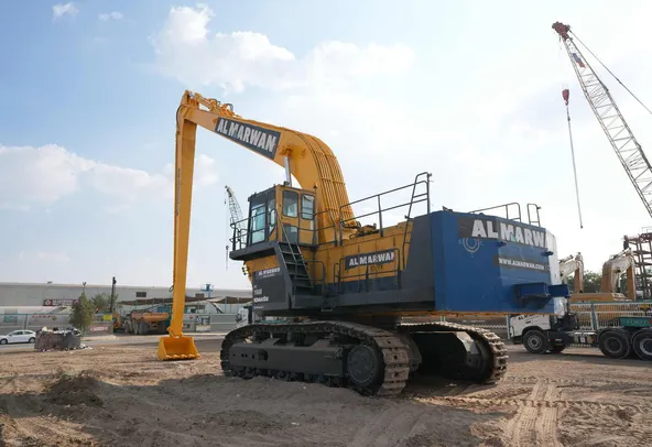 2001 Komatsu PC1600 Track Excavator Rear Left View - EX-0238