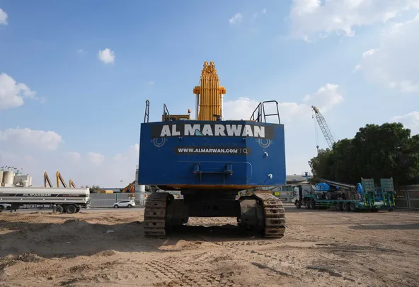 2001 Komatsu PC1600 Track Excavator Rear View - EX-0238