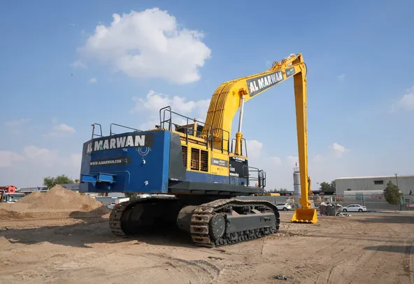 2001 Komatsu PC1600 Track Excavator Rear Right View - EX-0238