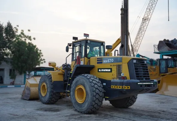 2019 Komatsu WA470-5 Wheel Loader rear left view - Al Marwan Heavy Machinery