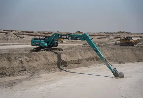 Rent Large 50 Ton Long Boom Excavators | Al Marwan