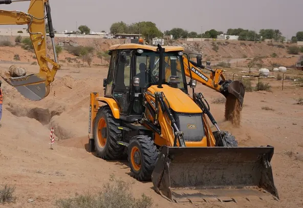 Backhoe loaders for rent JCB & Caterpillar| Al Marwan