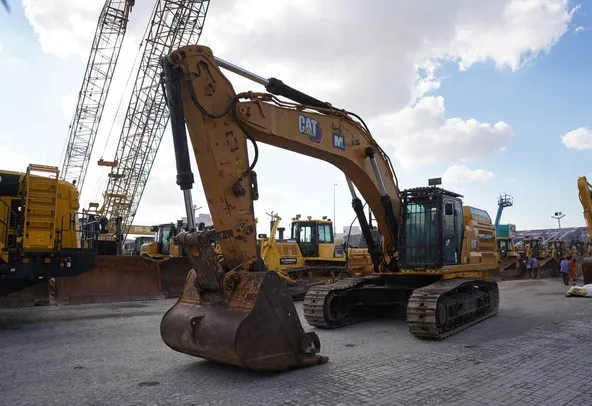 Used Cat 349 Crawler Excavator 2021 Front Left View