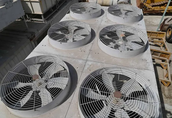 2000 Piller DHH Generator Set Caterpillar Powerhouse-fans roof view-Al Marwan Machinery