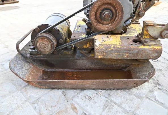 2005 Sakai PC100 Plate Compactor belt view -Al Marwan Machinery