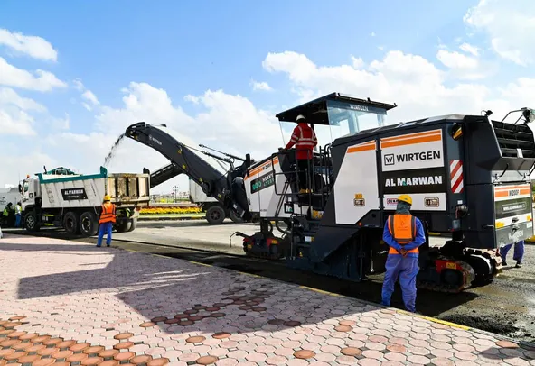 Asphalt Milling Machine 2 meters For Rent - Al Marwan Heavy Machinery