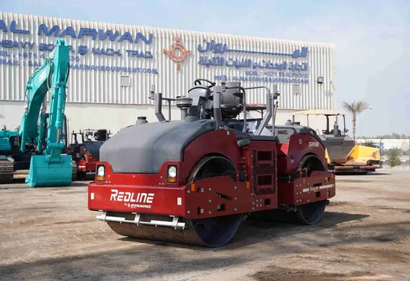 Dynapac Redline DRA90 Double Drum Roller Front Left View