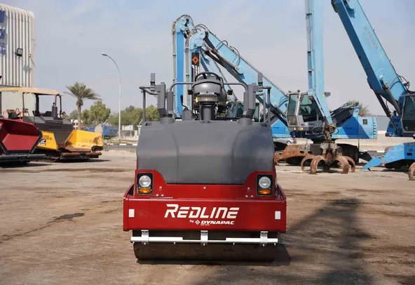 Dynapac Redline DRA90 Double Drum Roller Front View