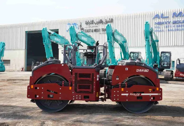 Dynapac Redline DRA90 Double Drum Roller Left View