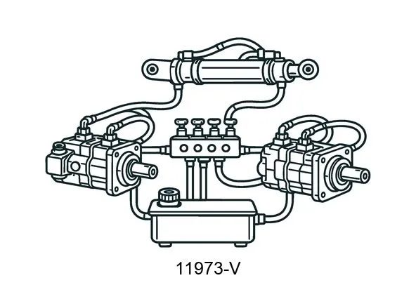 11973-V Hydraulic System Components