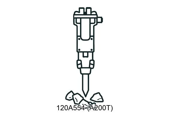 120A554 (A200T) Hydraulic breakers & components