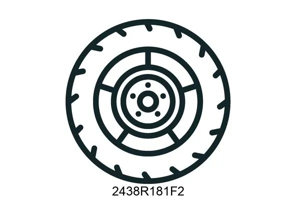 2438R181F2 Tyres - wheels - drums